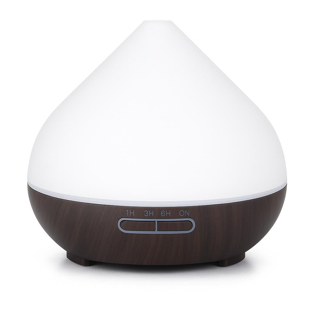White and brown diffuser on a white background